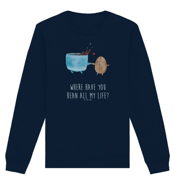 Mr. & Mrs. Panda Longpullover Größe M Kaffee Bohne - French Navy - Geschenk günstig online kaufen