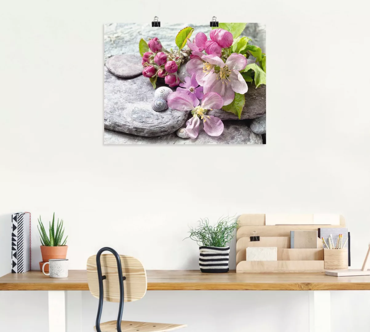 Artland Wandbild »Apfelblüten«, Blumen, (1 St.), als Leinwandbild, Poster, günstig online kaufen