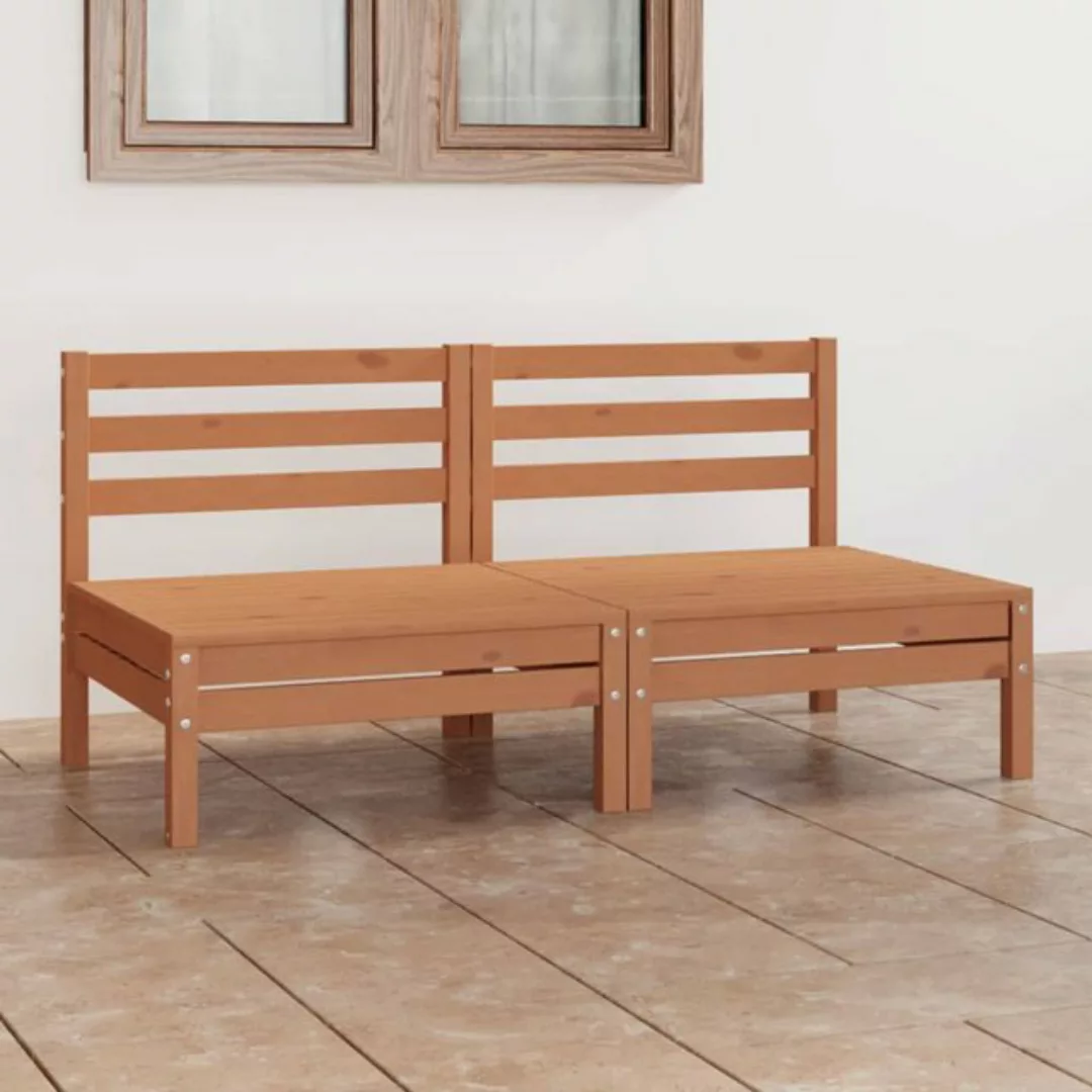 2-sitzer-gartensofa Honigbraun Massivholz Kiefer günstig online kaufen