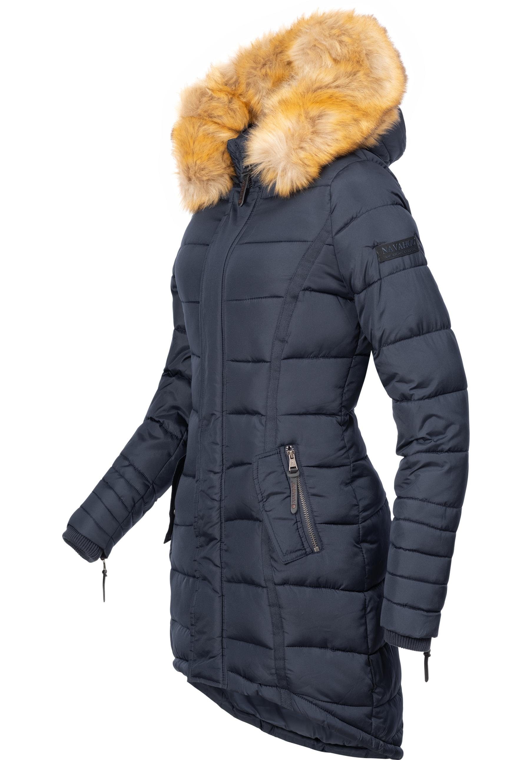 Navahoo Steppmantel Papaya hochwertiger Wintermantel m. günstig online kaufen
