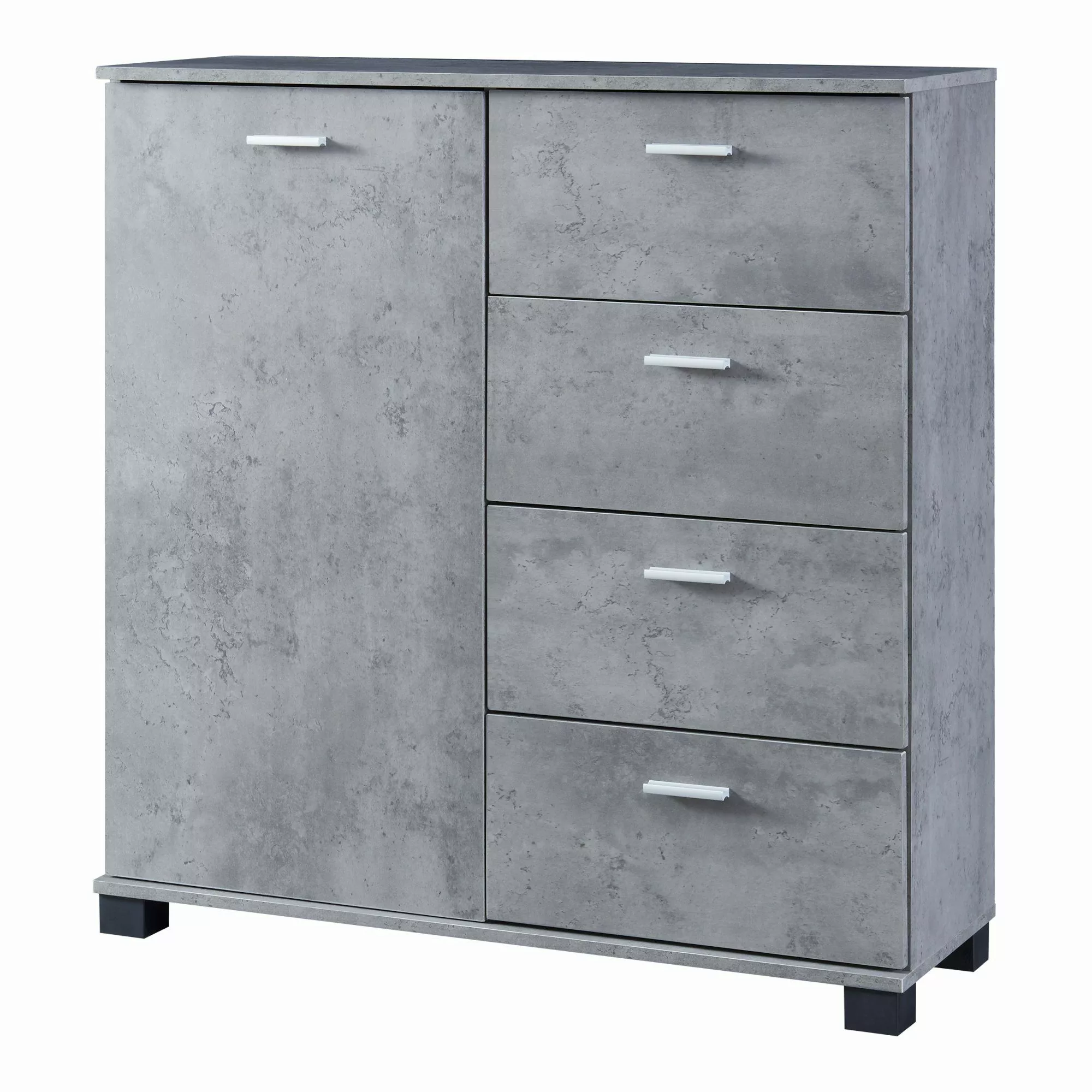 en.casa Sideboard, »Döbritz« 84x80x28cm Betonoptik günstig online kaufen
