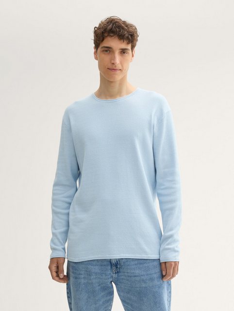 TOM TAILOR Denim Strickpullover Strukturierter Pullover günstig online kaufen