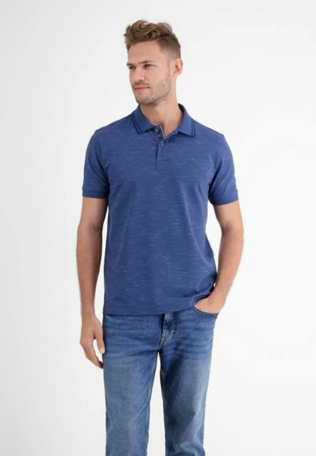 LERROS Poloshirt "LERROS Poloshirt in Two-Tone-Piqué" günstig online kaufen