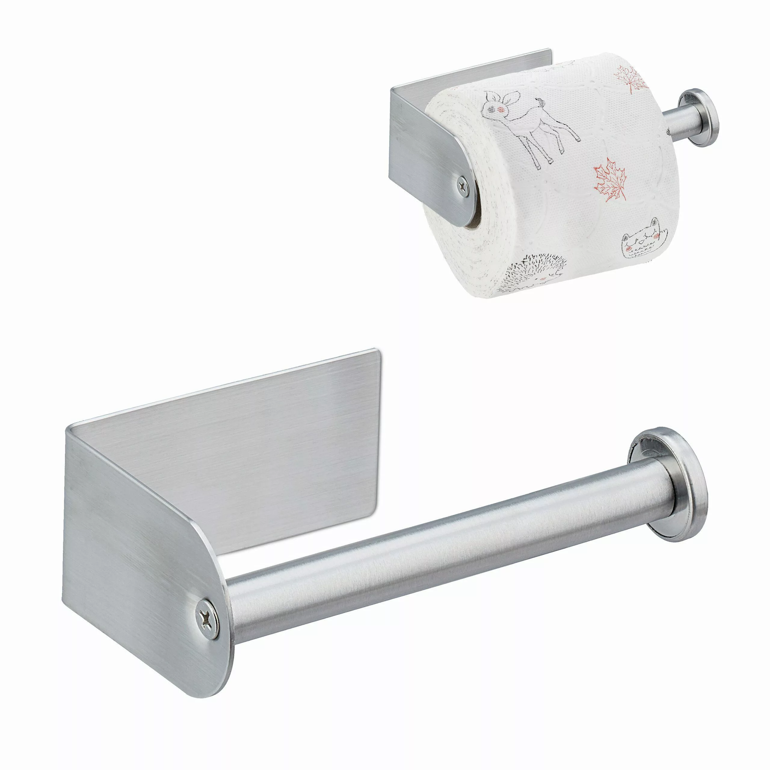 relaxdays Toilettenpapierhalter ohne Bohre günstig online kaufen