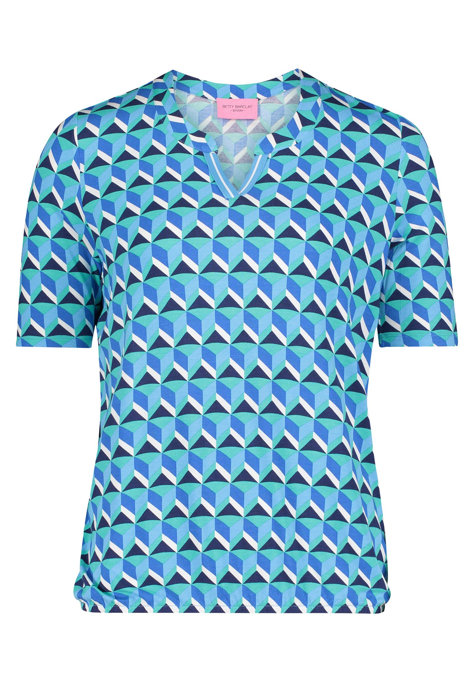 Betty Barclay Kurzarmshirt "Betty Barclay Damen Blusenshirt mit Print", (1 günstig online kaufen