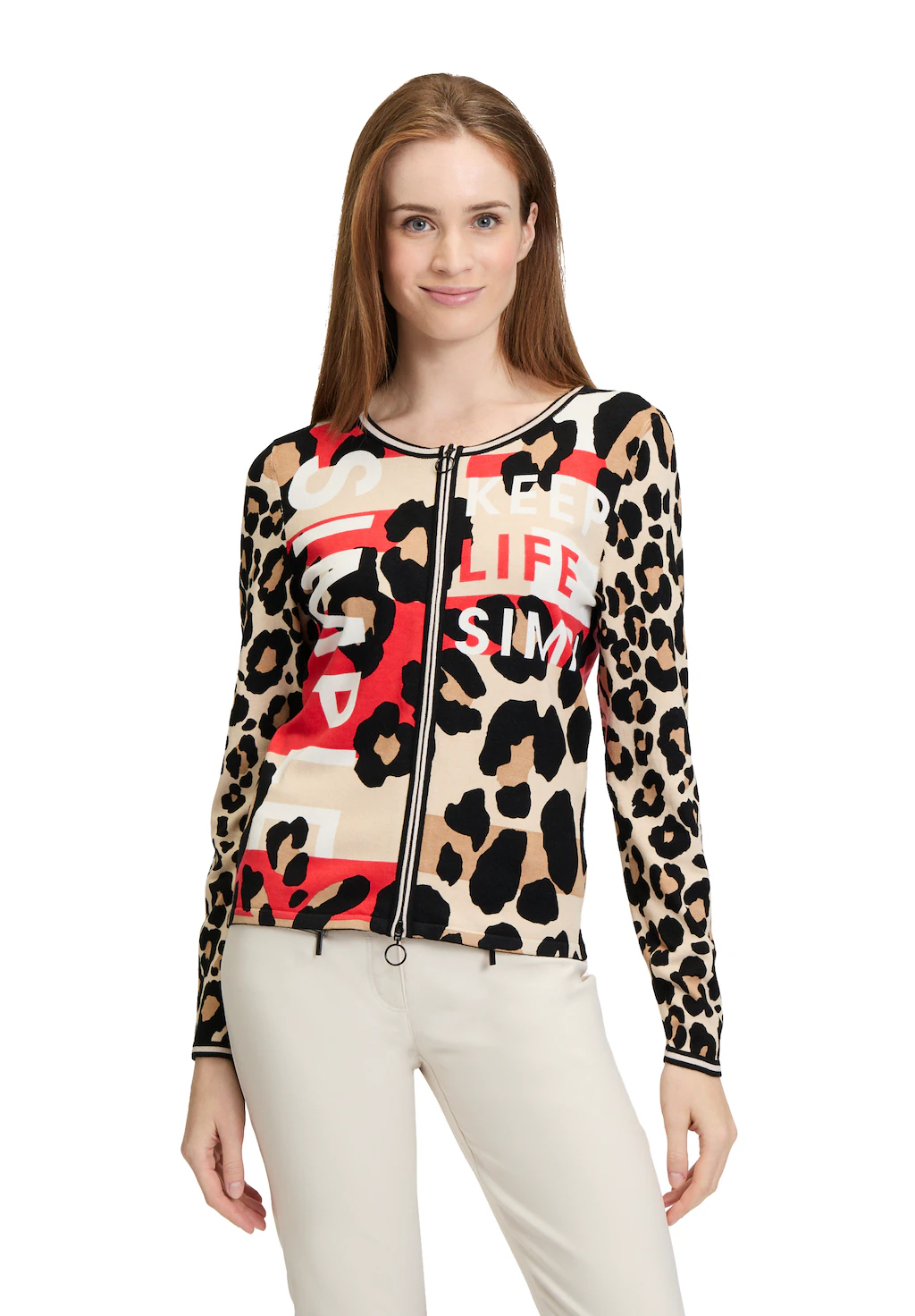 Betty Barclay Strickjacke "Betty Barclay Feinstrickjacke mit Print", Druck günstig online kaufen