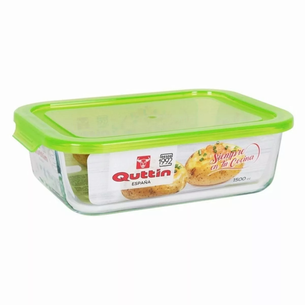 Rechteckige Lunchbox Mit Deckel Quttin Borosilikatglas günstig online kaufen