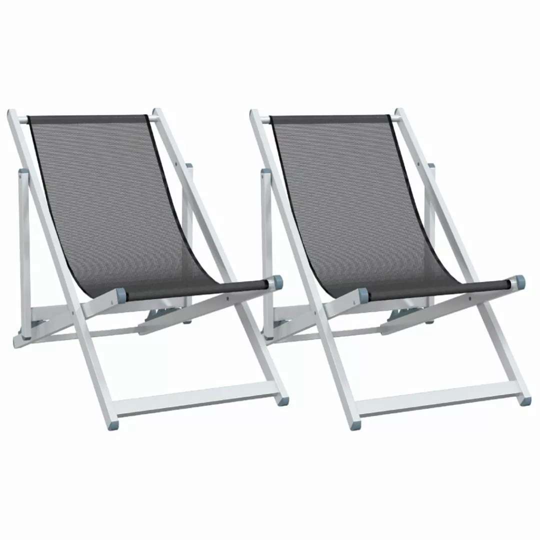 vidaXL Gartenstuhl Strandstühle 2 Stk. Klappbar günstig online kaufen