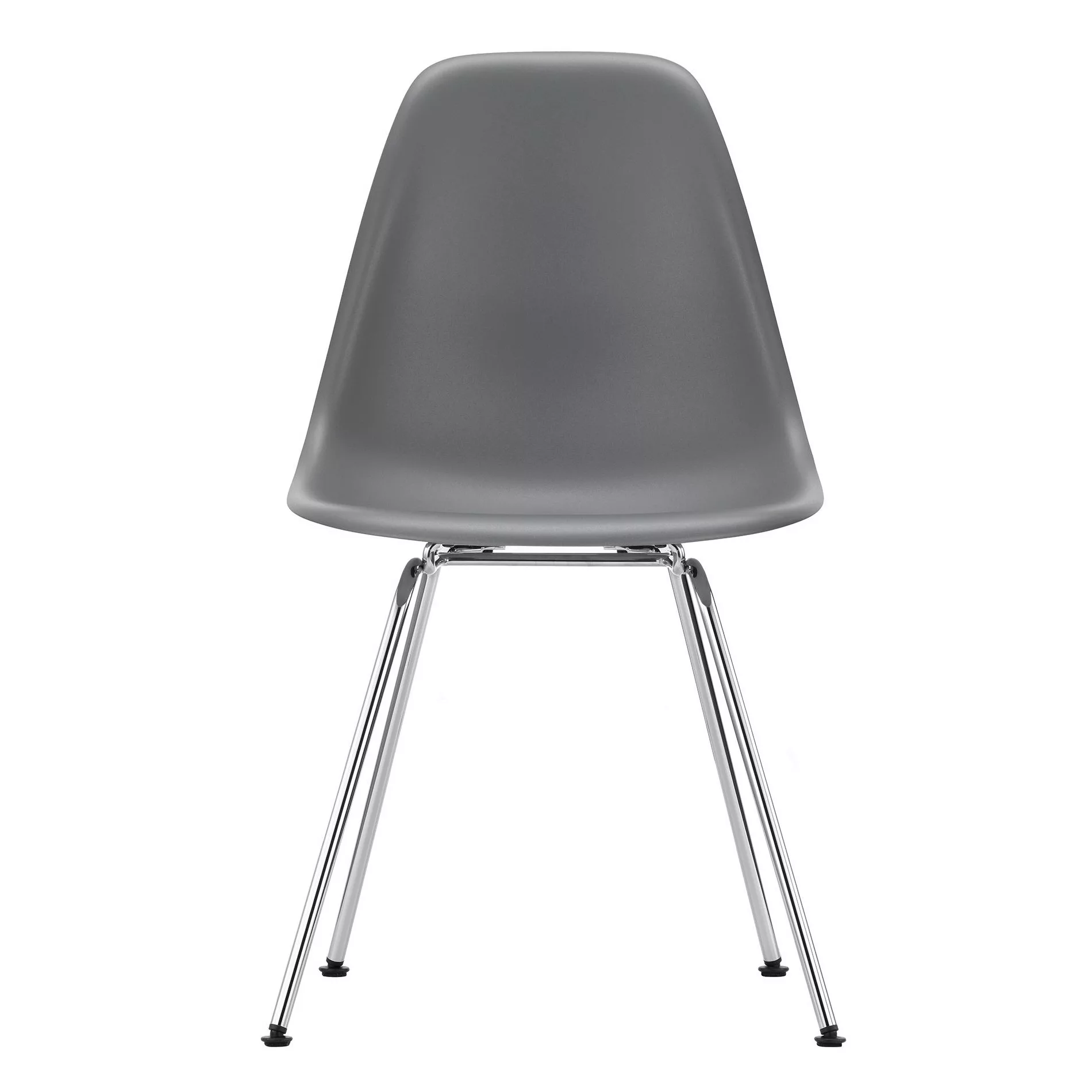 Vitra - Eames Plastic Side Chair DSX Gestell verchromt - granitgrau/Sitzsch günstig online kaufen