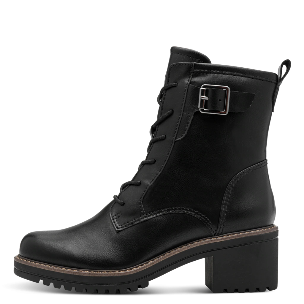 MARCO TOZZI Winterboots, Blockabsatz, Schnürboots, Stiefelette mit Kontrast günstig online kaufen