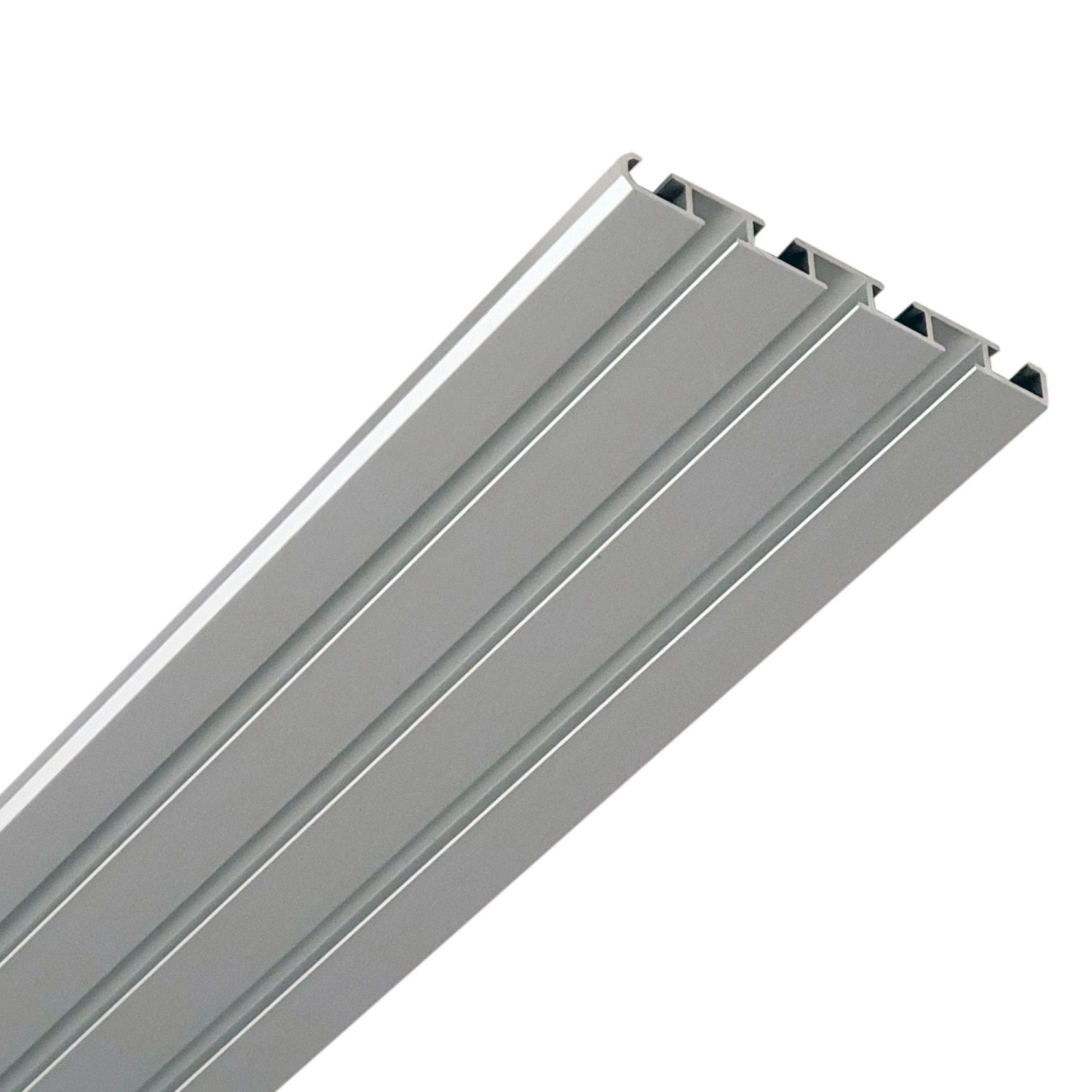 Bestlivings Vorhangschiene Aluminium Silber 3 Bis 4 Lauf 90 cm günstig online kaufen