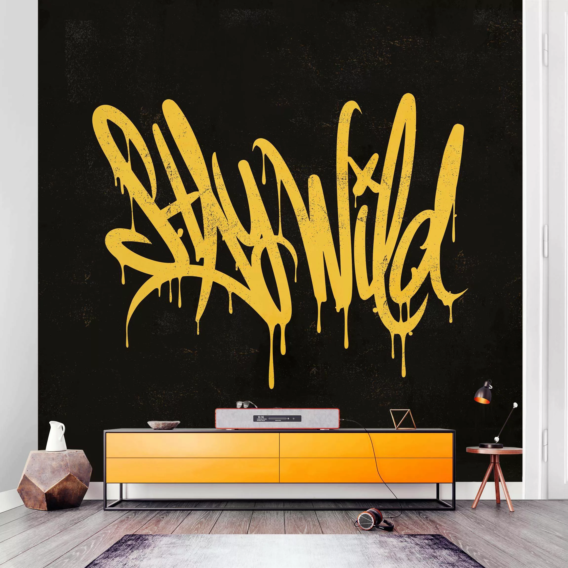 Fototapete Graffiti Art Stay Wild günstig online kaufen