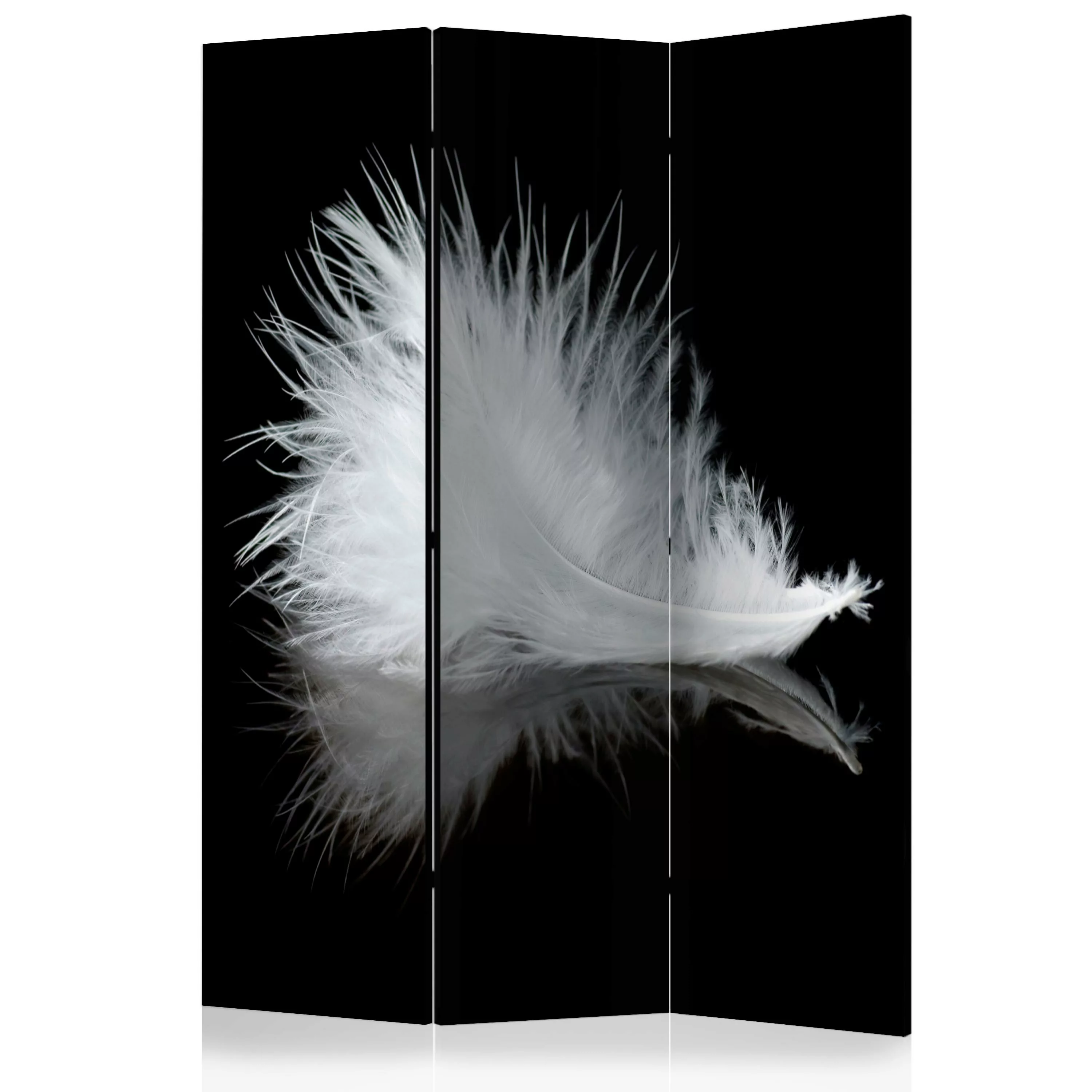 3-teiliges Paravent - White Feather [room Dividers] günstig online kaufen