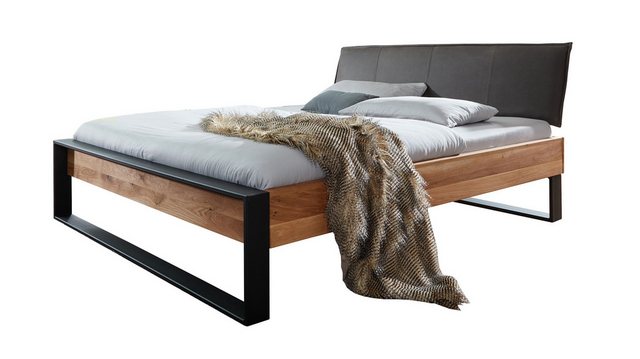 Massivart® Massivholzbett ELENORA / 140, 180, 200 cm / Massivholz / Eiche g günstig online kaufen