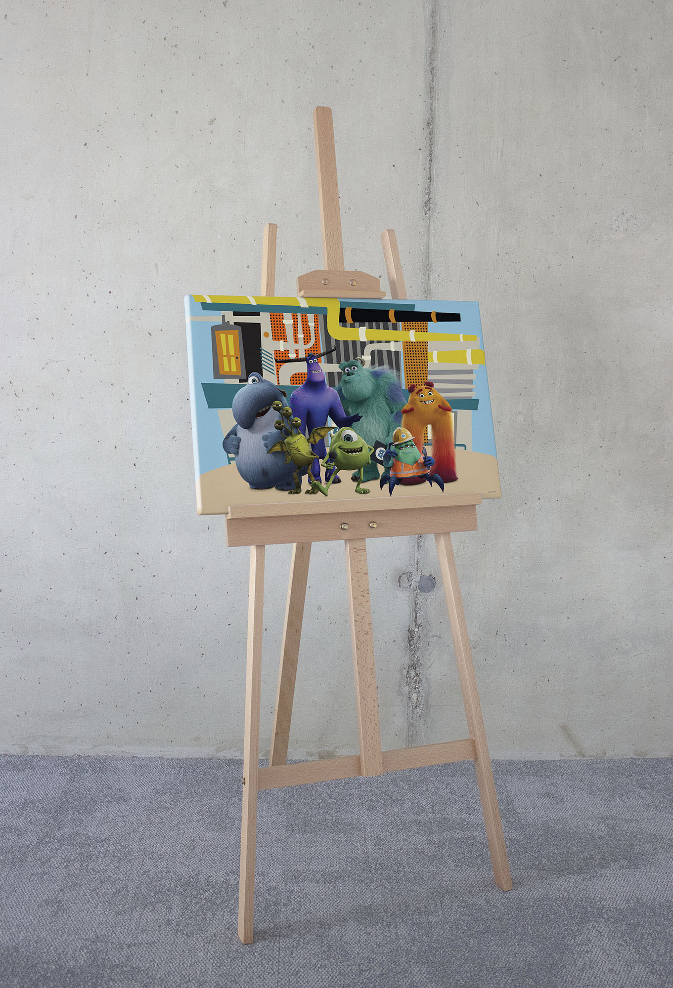 Komar Leinwandbild »Keilrahmenbild - Monsters at Work - Größe 60 x 40 cm«, günstig online kaufen