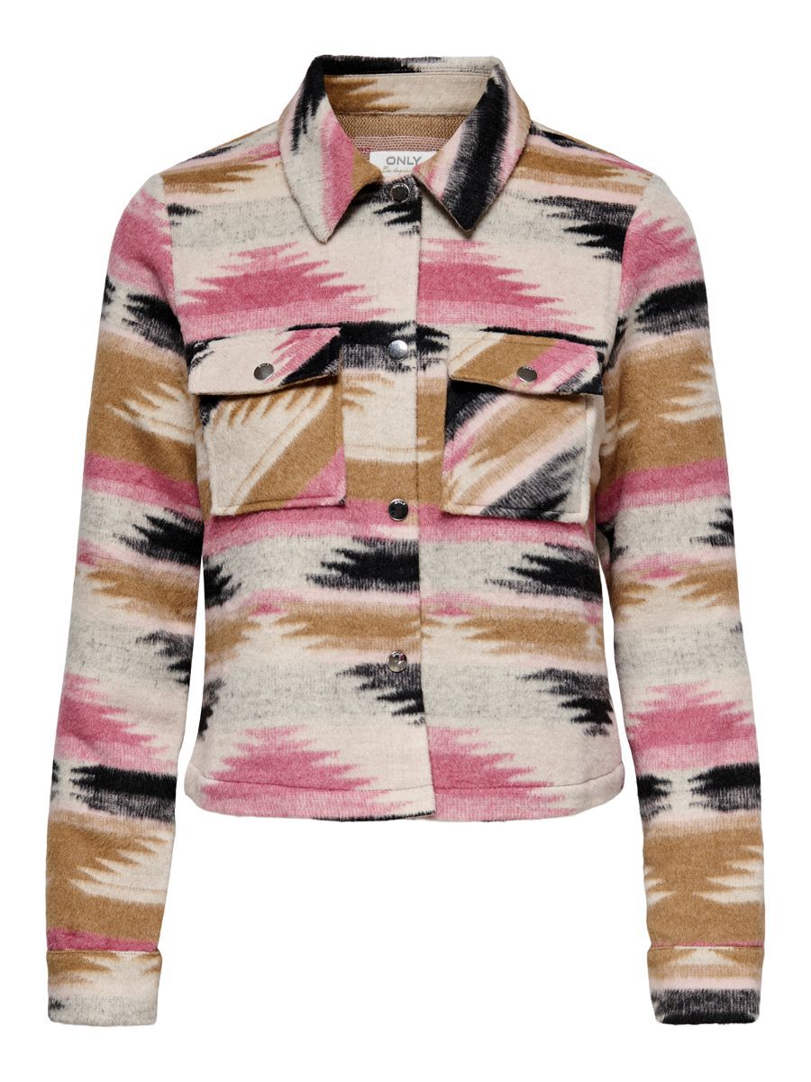 ONLY Kurze Navajo- Jacke Damen Pink günstig online kaufen