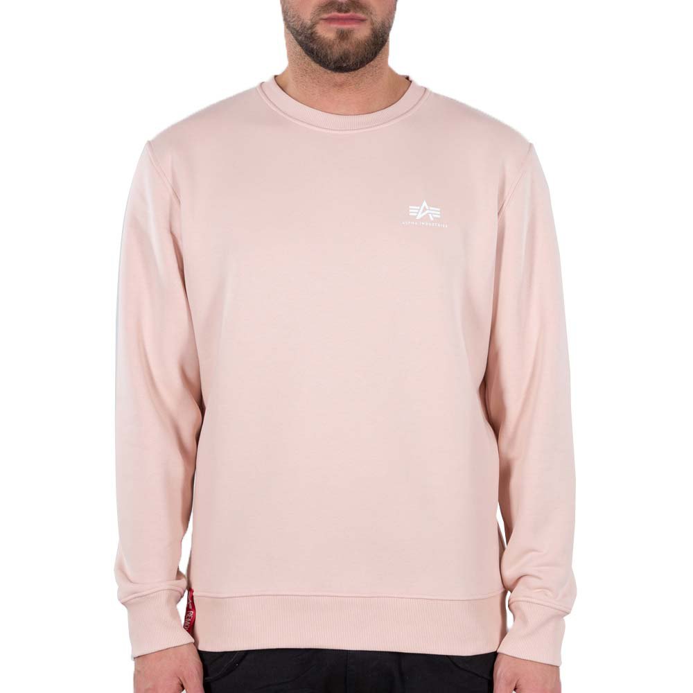 Alpha Industries Basic Small Logo Pullover XS Pale Peach günstig online kaufen