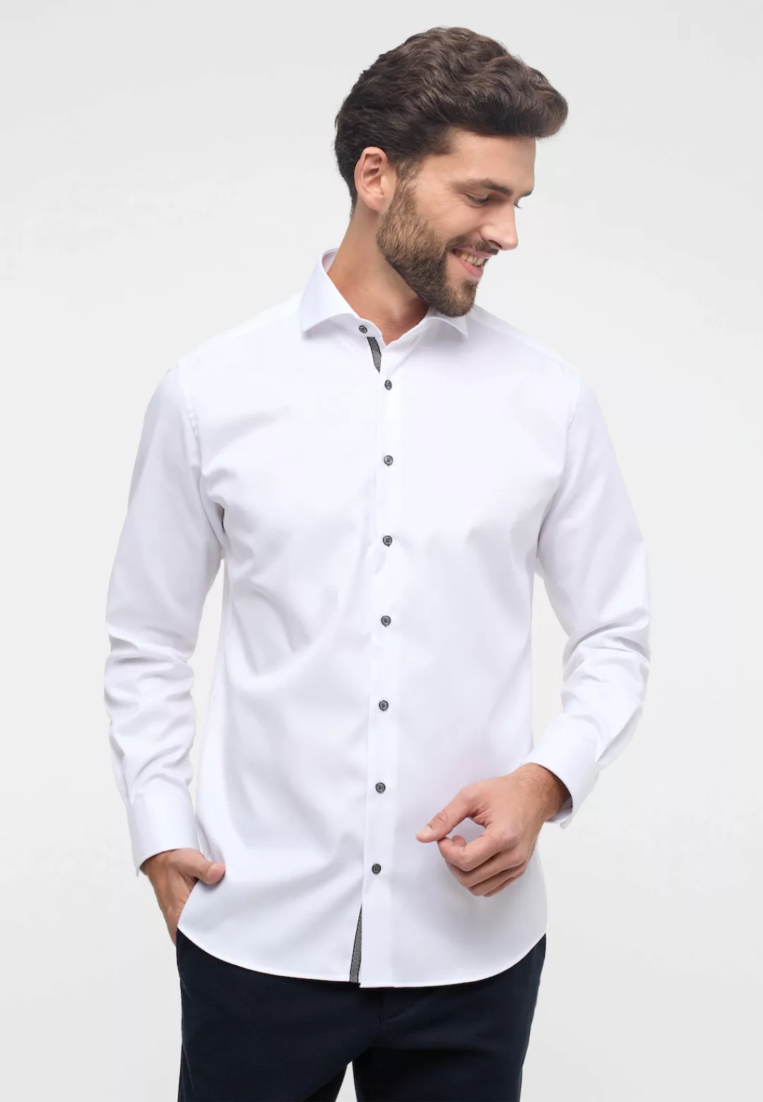 Eterna Businesshemd - Cover Shirt Twill Hemd - Slim Fit - Businesshemd - Bl günstig online kaufen