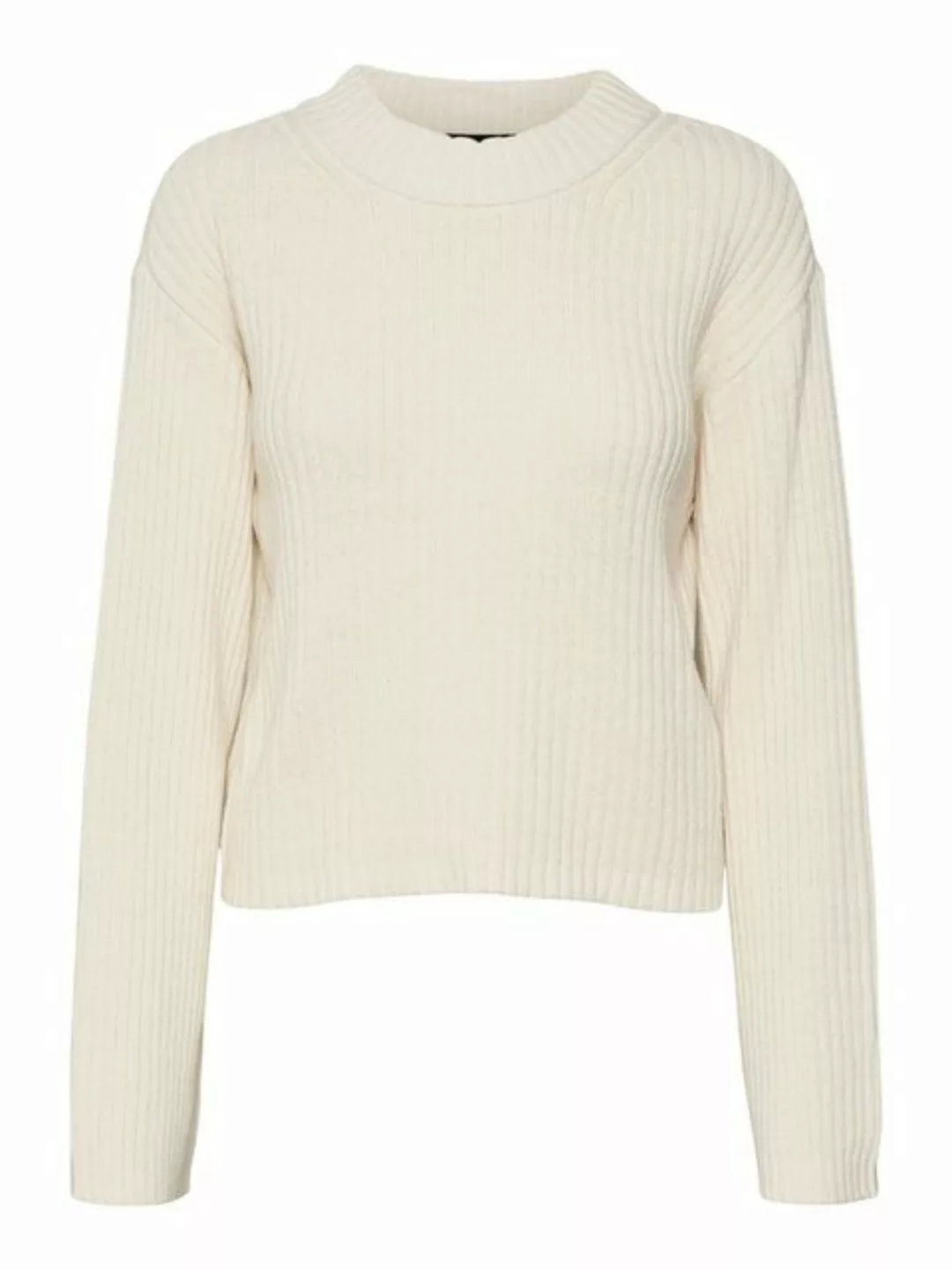 Vero Moda Rundhalspullover "VMHILDE LS O-NECK SHORT PULLOVER NOOS" günstig online kaufen