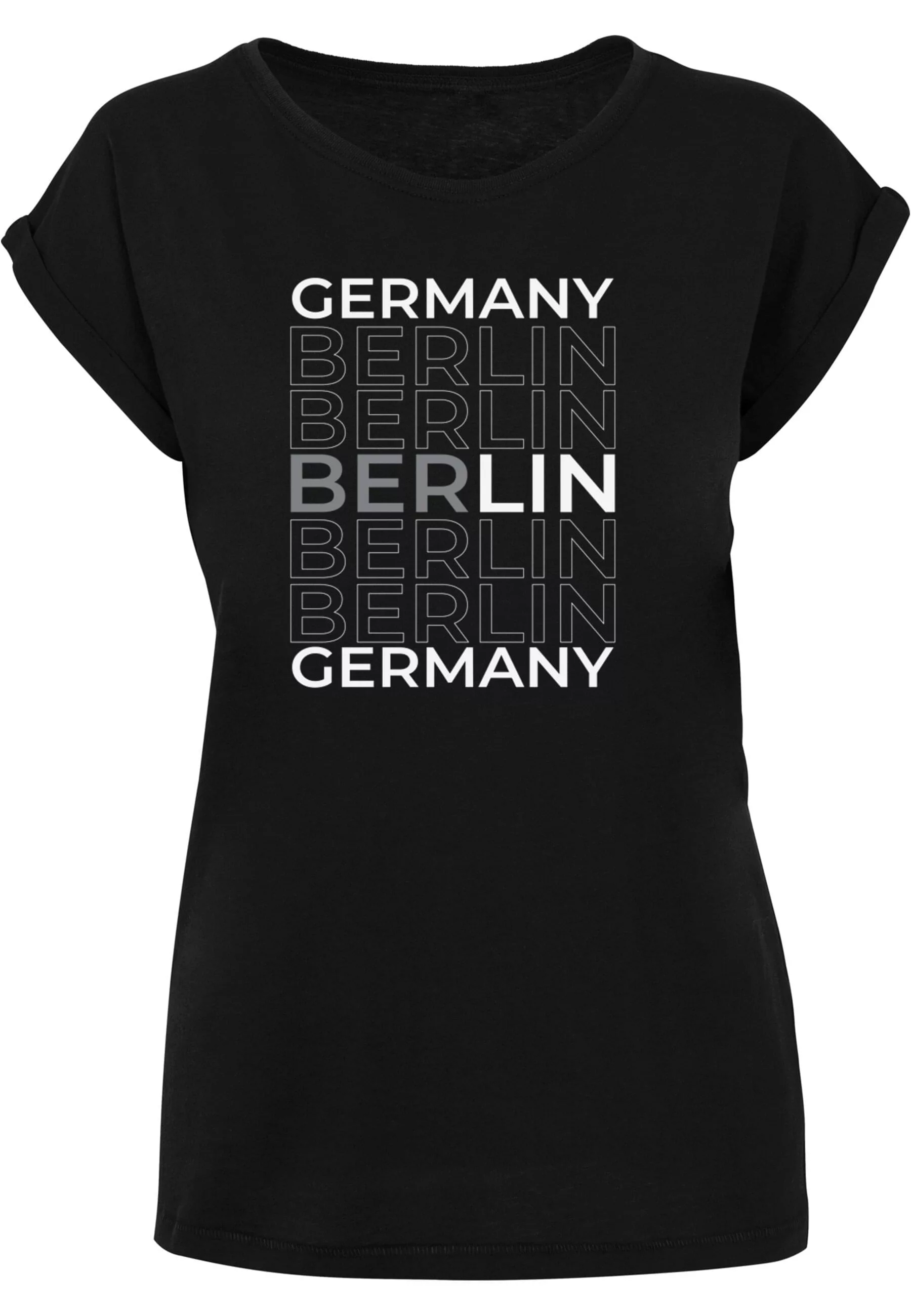 Merchcode T-Shirt "Merchcode Damen Ladies Berlin X Extended Shoulder Tee" günstig online kaufen