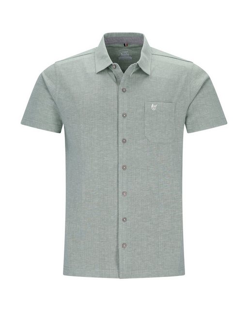 Hajo Poloshirt Polohemd durchgeknöpft und allover bedruckt in stay fresh Qu günstig online kaufen