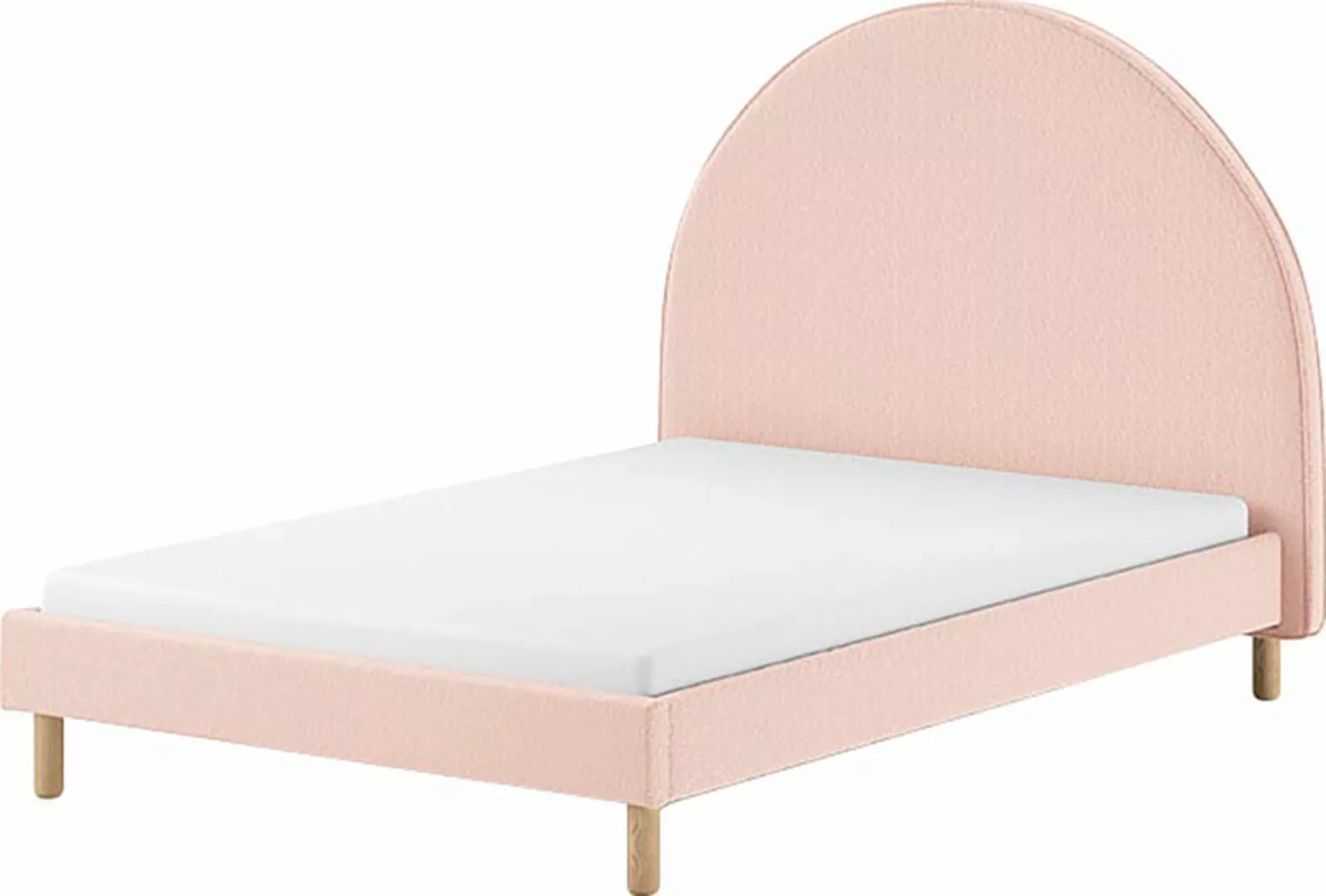 Vipack Polsterbett "Moon, mit flauschigem Bouclé Stoff in verschiedenen Far günstig online kaufen