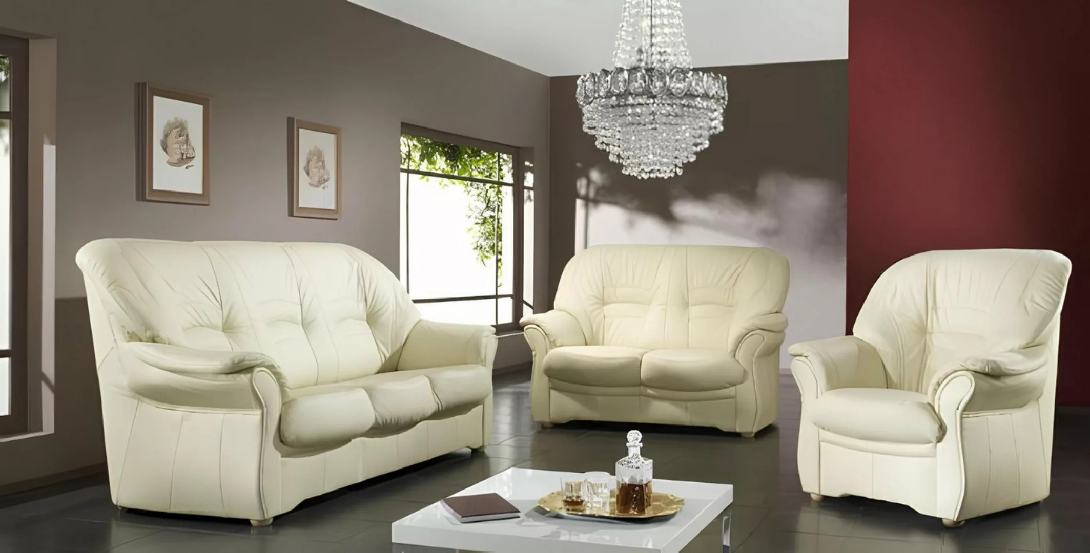 Xlmoebel Sofa 3+2 Sitz Sofa Set mit modernem Couch Design in Kunstleder-Pol günstig online kaufen