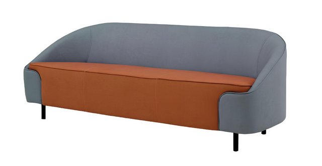 JVmoebel 3-Sitzer Polster Sofa 3 Sitzer Büro Einrichtung Leder Design Moder günstig online kaufen