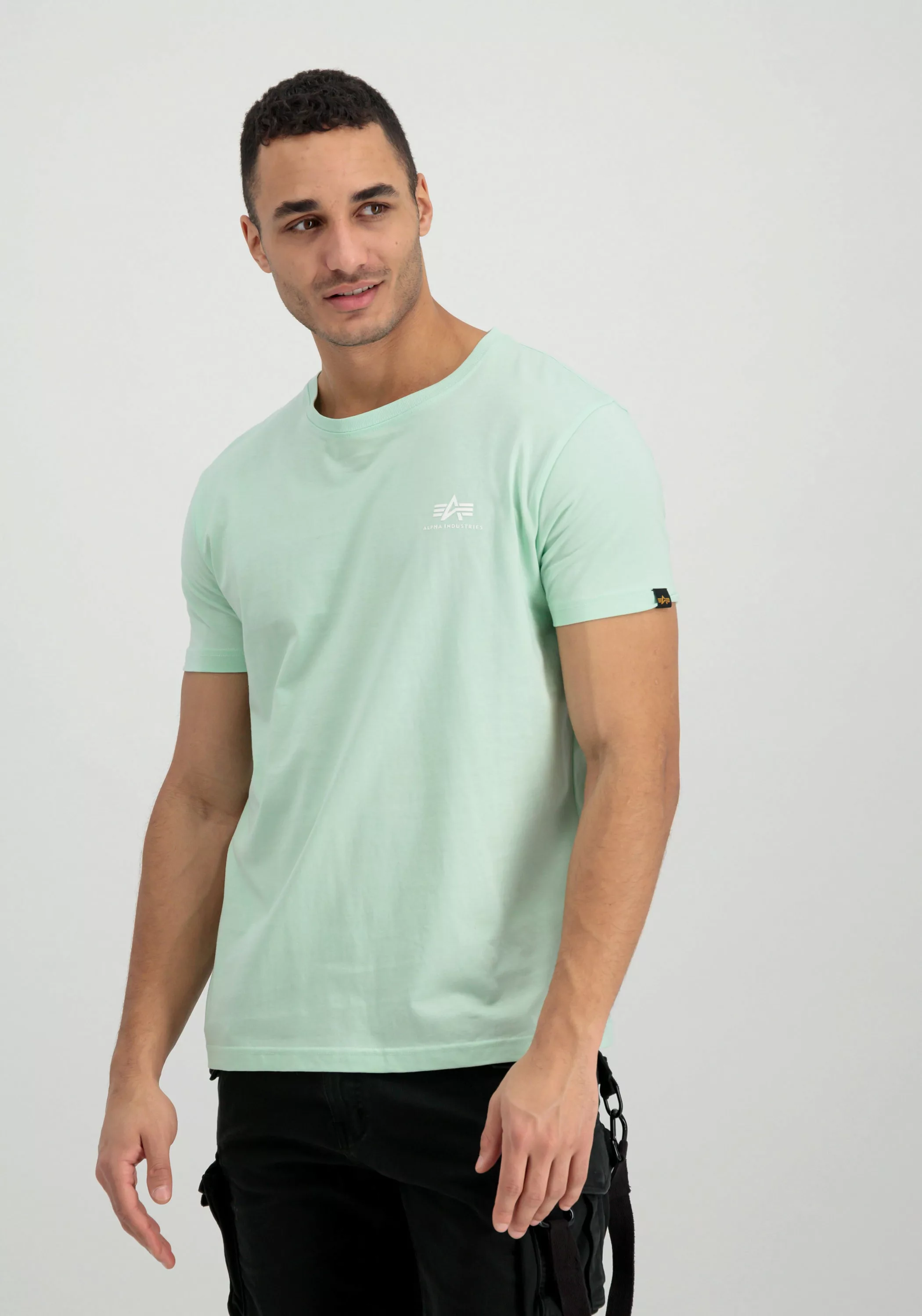 Alpha Industries T-Shirt "Alpha Industries Men - T-Shirts Basic T Small Log günstig online kaufen