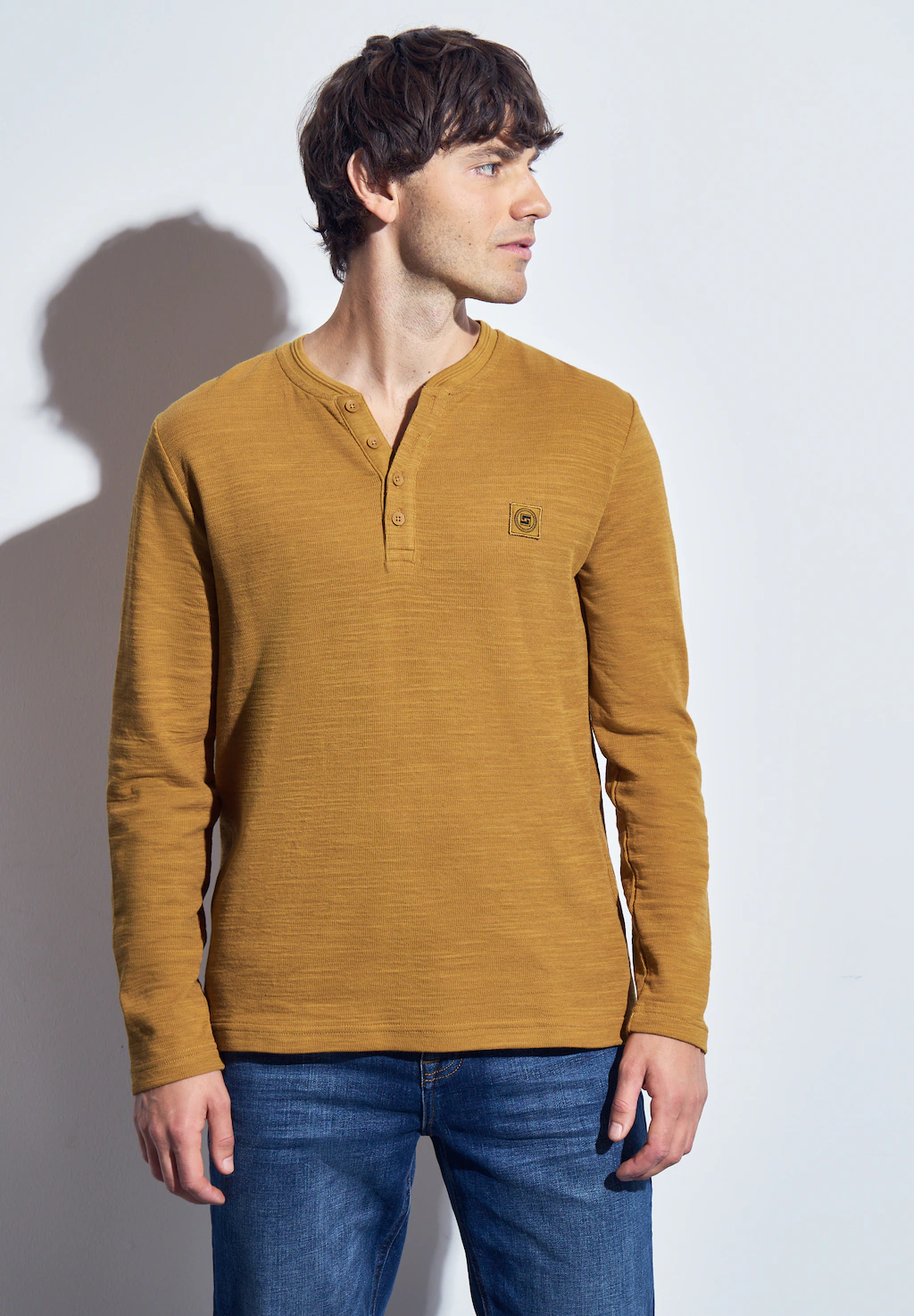 STREET ONE MEN Langarmshirt, im soften Baumwoll-Mix günstig online kaufen