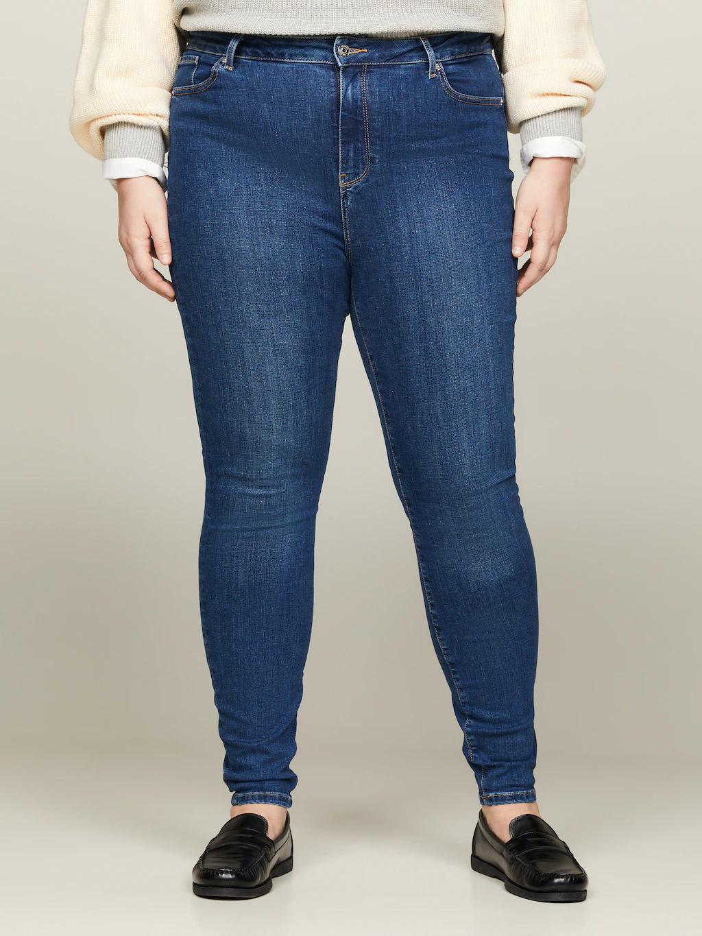Tommy Hilfiger Curve Skinny-fit-Jeans "CRV HARLEM U SKINNY HW KAI" günstig online kaufen