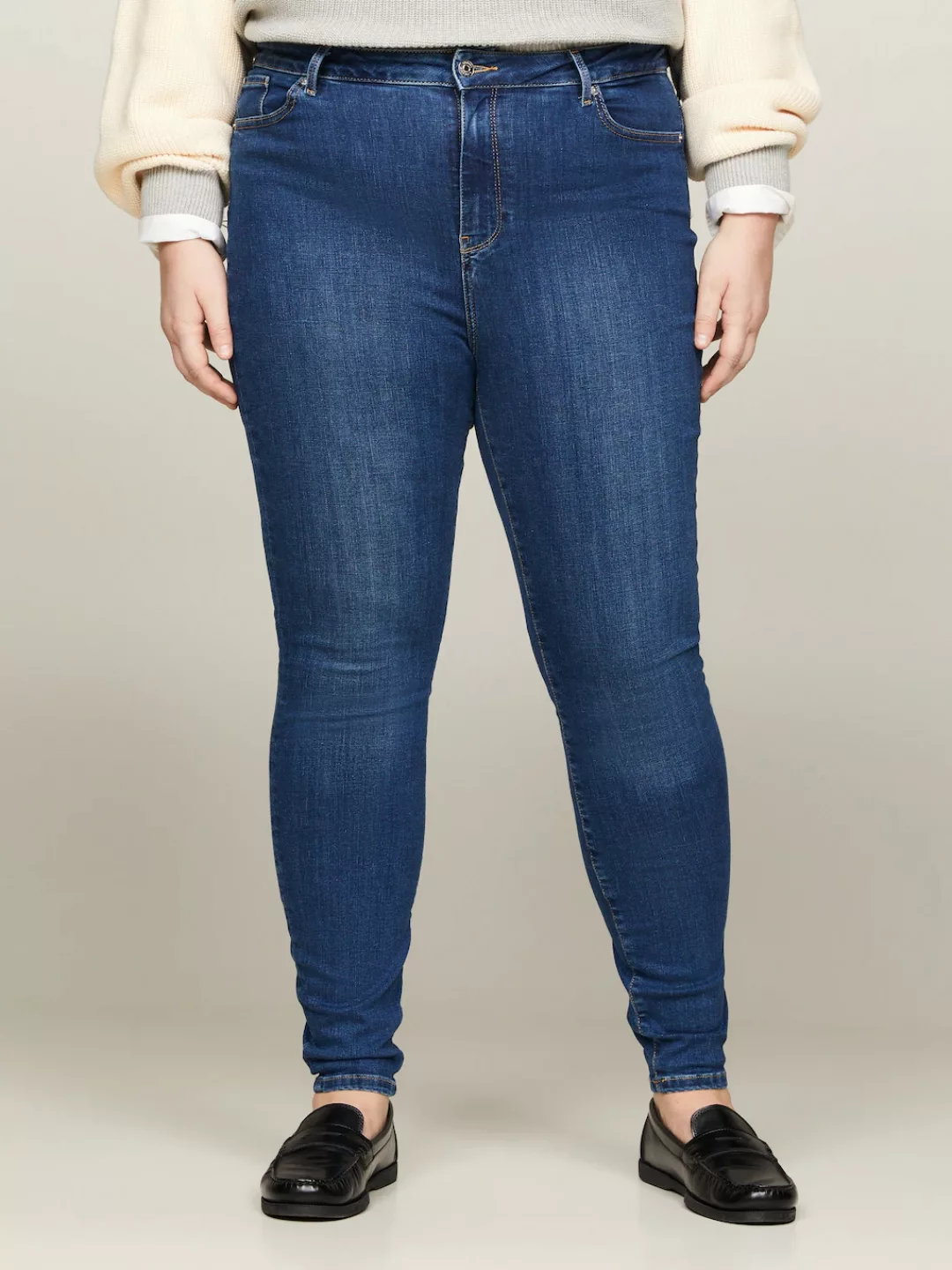 Tommy Hilfiger Curve Skinny-fit-Jeans CRV HARLEM U SKINNY HW KAI Große Größ günstig online kaufen