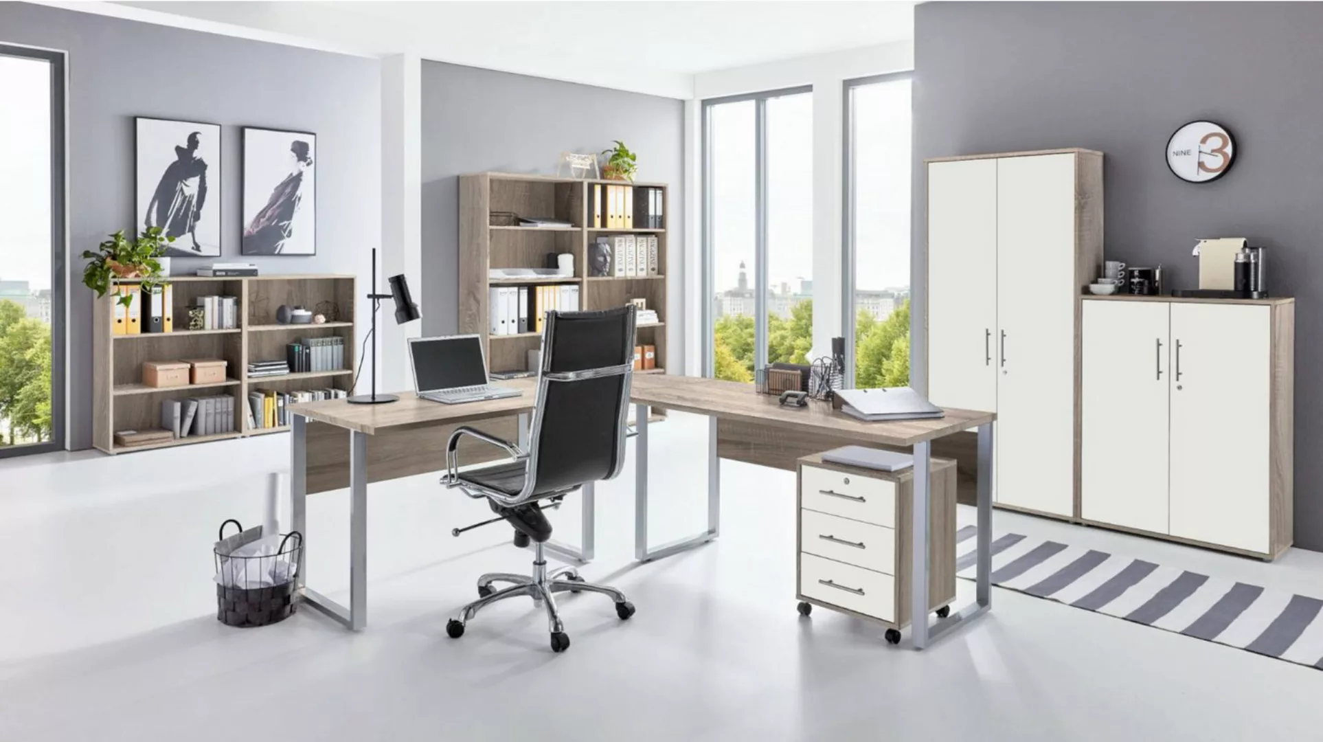 moebel-dich-auf Aktenschrank OFFICE EDITION Set 6 (abschließbar, Schreibtis günstig online kaufen