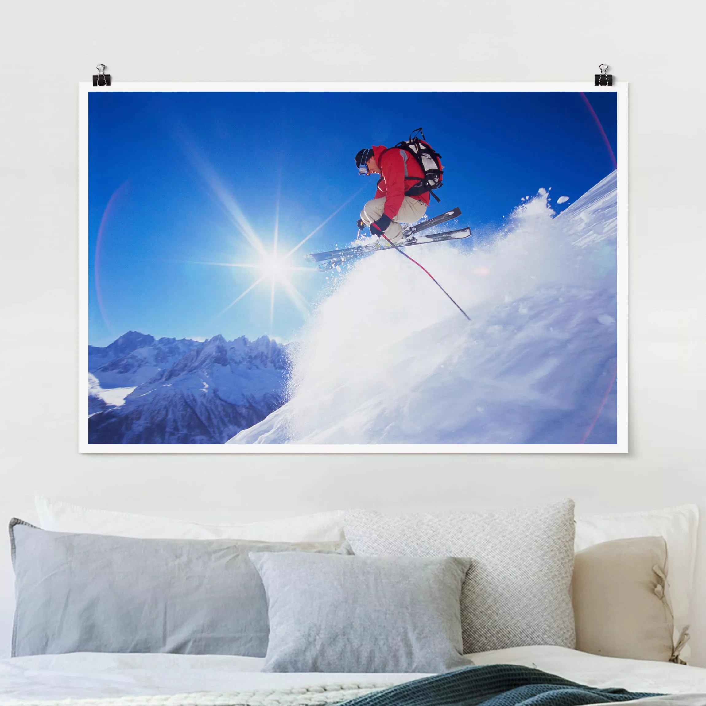 Poster - Querformat Skisprung günstig online kaufen