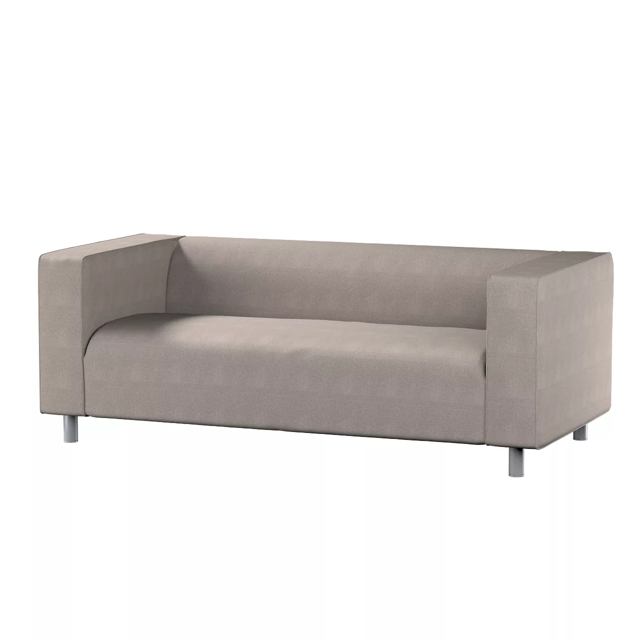 Bezug für Klippan 2-Sitzer Sofa, beige-grau, Sofahusse, Klippan 2-Sitzer, E günstig online kaufen