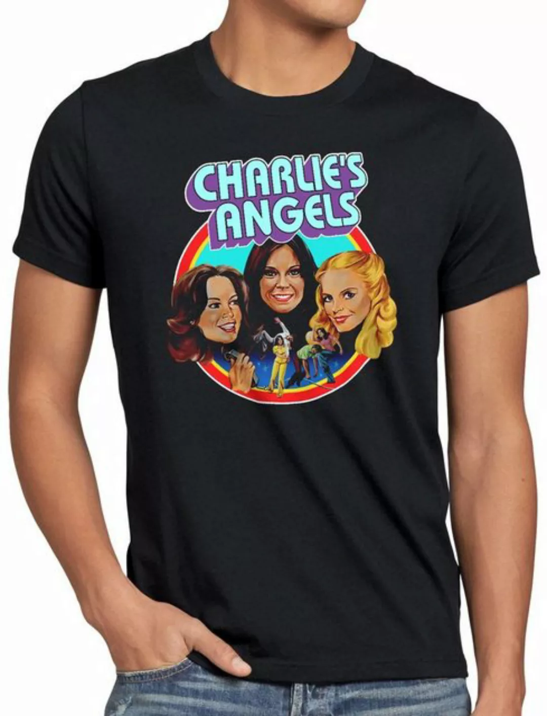 style3 Print-Shirt Herren T-Shirt Charlies Angels drei eingel für günstig online kaufen
