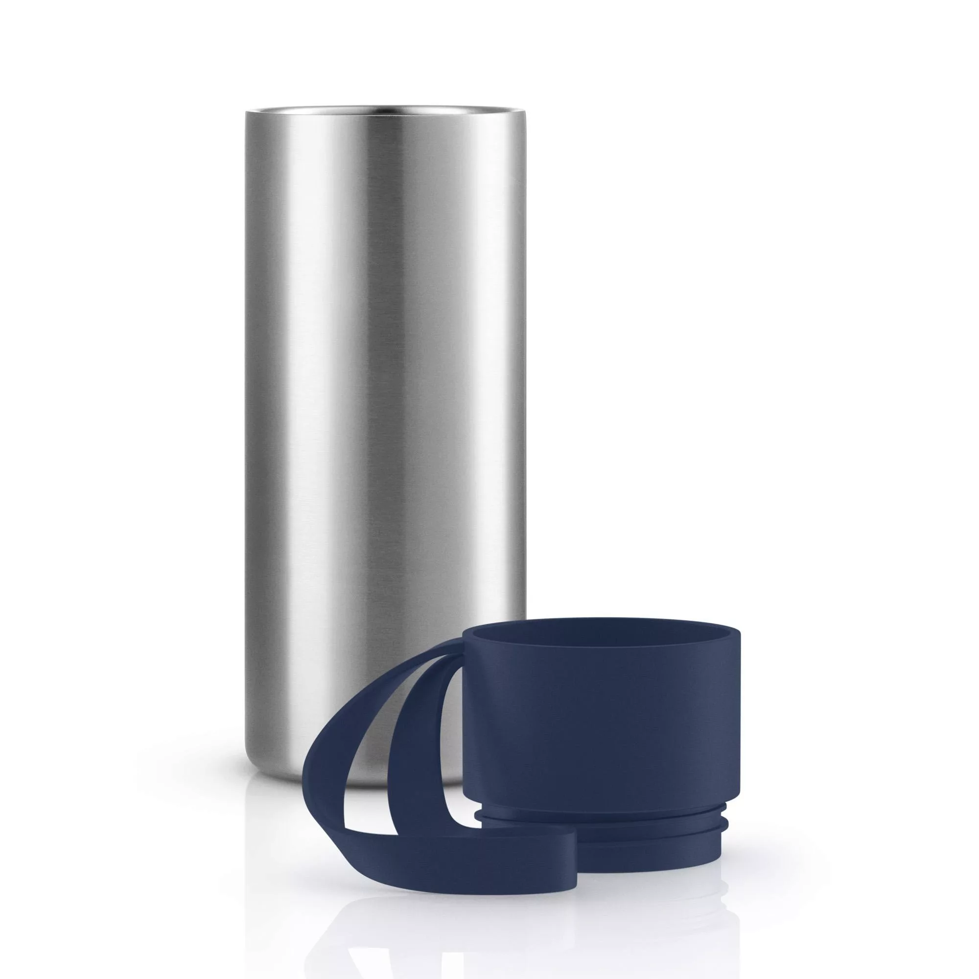 Eva Solo - To Go Cup Thermosflasche 350ml - marineblau/Edelstahl/H x Ø 20x6 günstig online kaufen