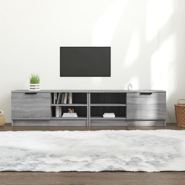 vidaXL TV-Schrank TV-Schränke 2 Stk. Grau Sonoma 80x35x36,5 cm Holzwerkstof günstig online kaufen