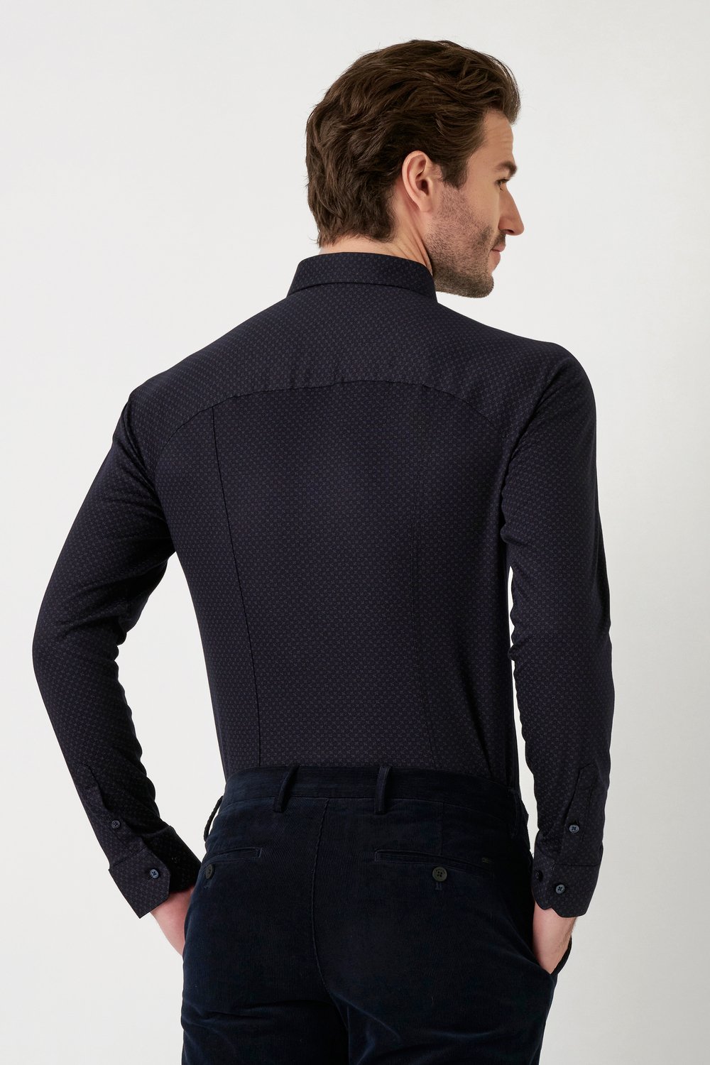 DESOTO Langarmhemd "Jerseyhemd Casual Kent langarm", Flexibler Stretch, mit günstig online kaufen