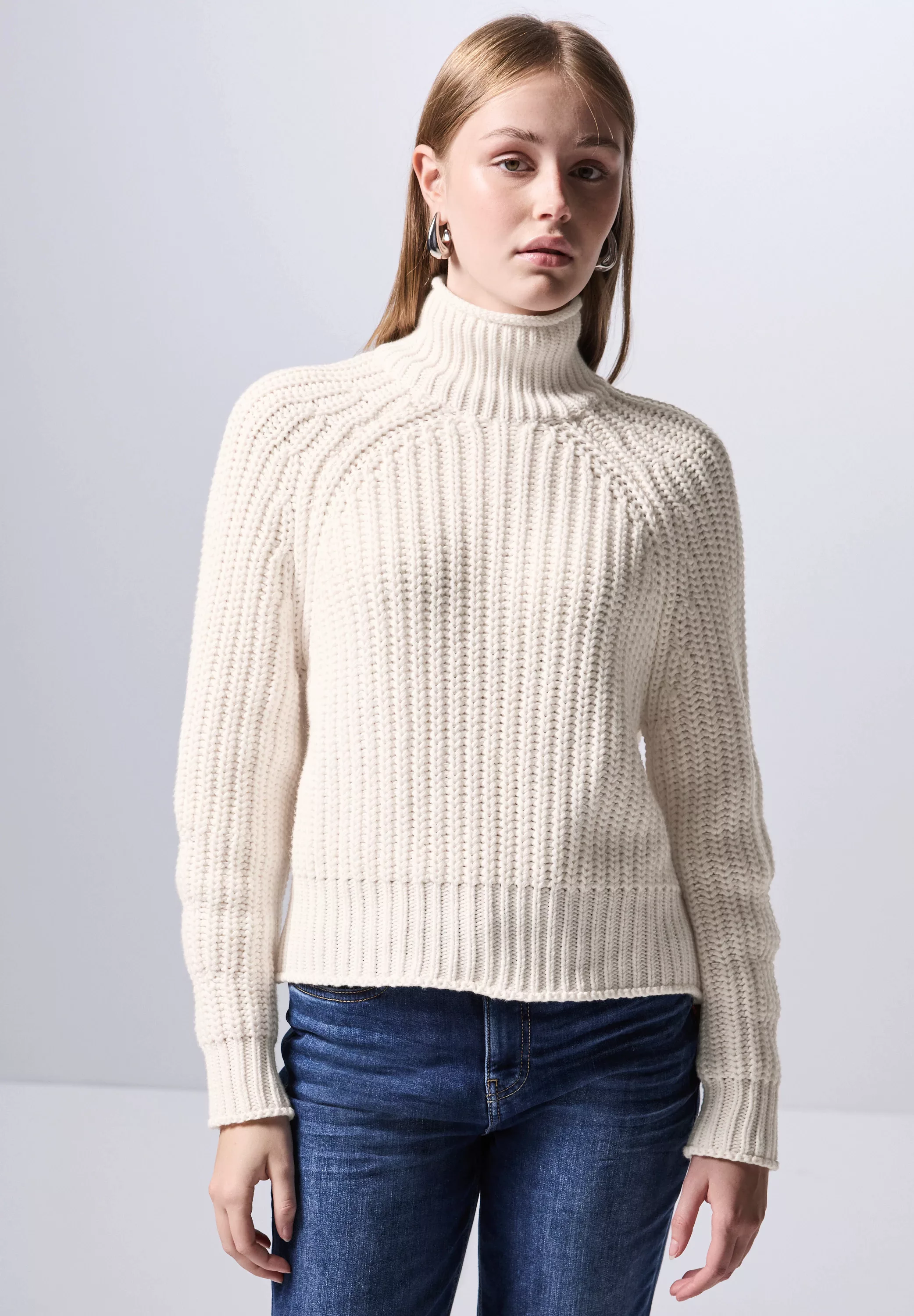 STREET ONE STUDIO Strickpullover, im soften Baumwoll-Mix günstig online kaufen