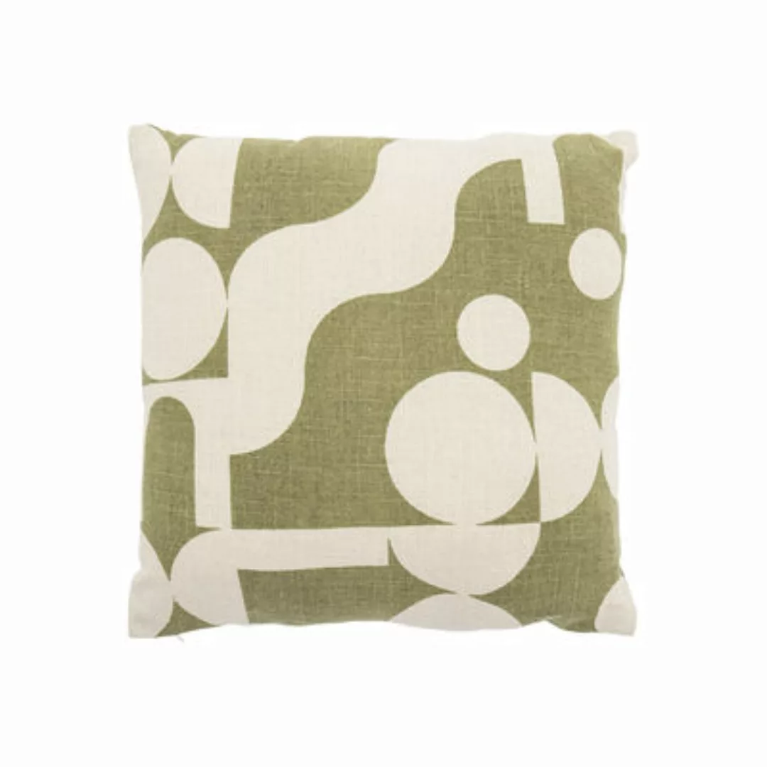 Kissen Annor textil grün / 45 x 45 cm - Recycelte Baumwolle - Bloomingville günstig online kaufen
