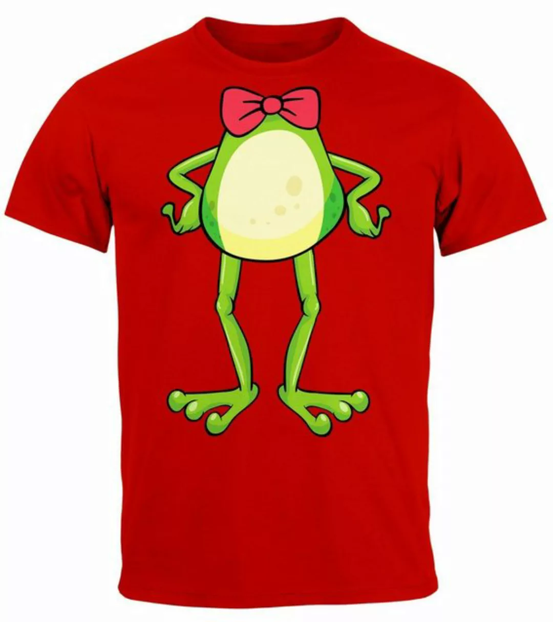 MoonWorks Print-Shirt Herren T-Shirt Karneval Fasching Frosch Kostüm-Ersatz günstig online kaufen