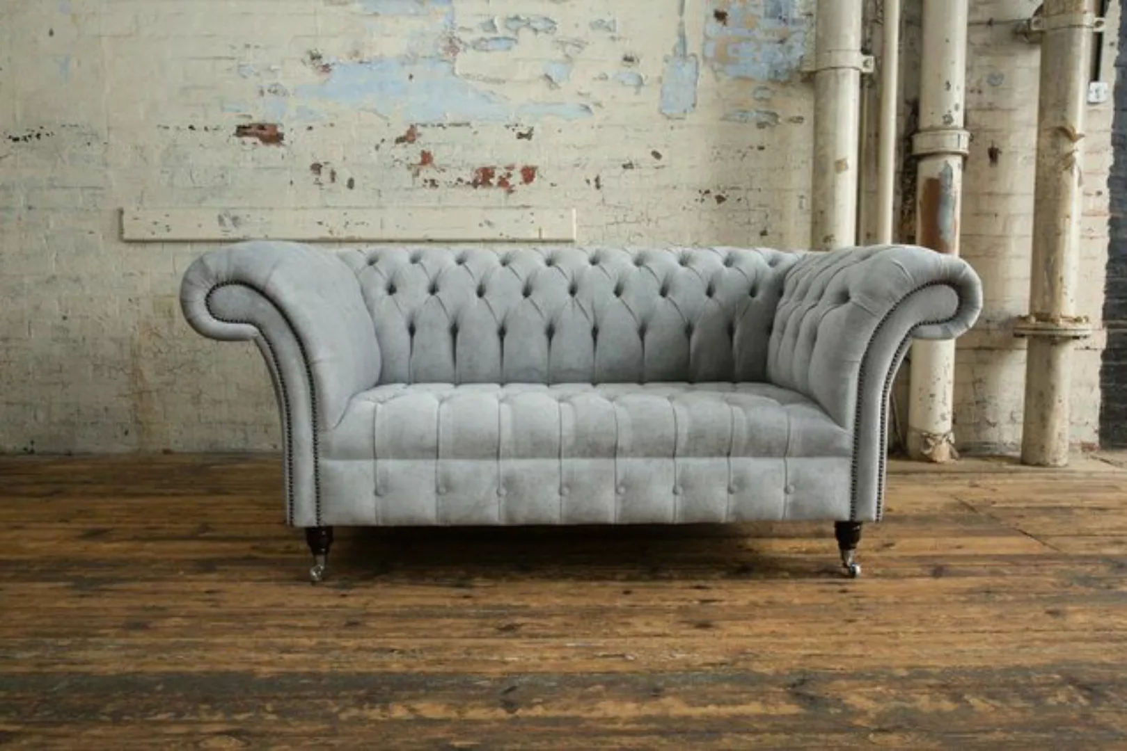 JVmoebel Chesterfield-Sofa, Sofa Chesterfield 2 Sitzer Couch Polster Sitz T günstig online kaufen