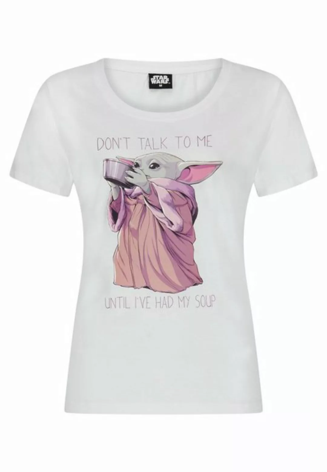 Star Wars T-Shirt Yoda T-Shirt Damen Oberteil kurzarm Shirt günstig online kaufen