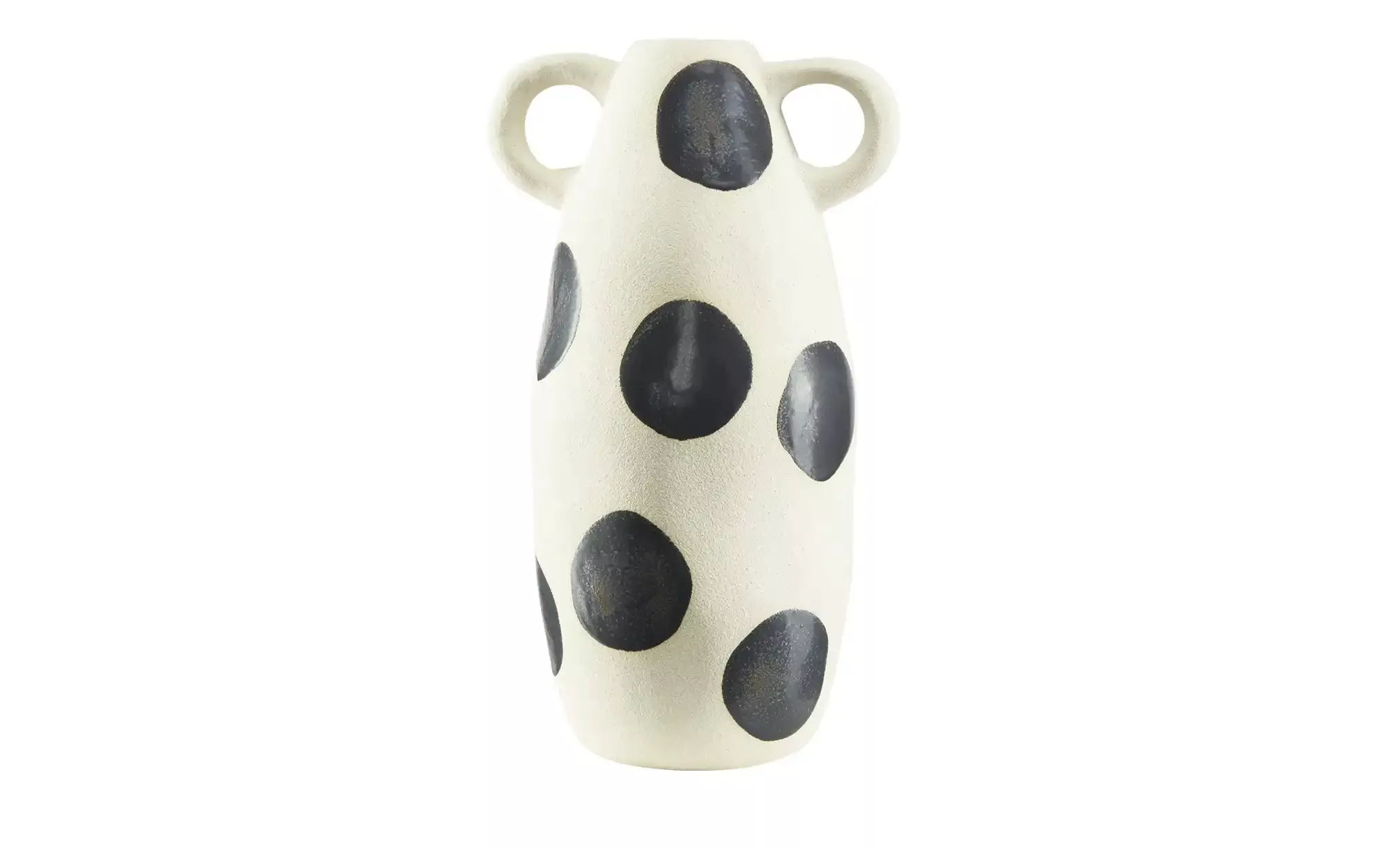 Vase Punkte ¦ creme ¦ Steinzeug ¦ Maße (cm): H: 35  Ø: 20 Accessoires > Vas günstig online kaufen