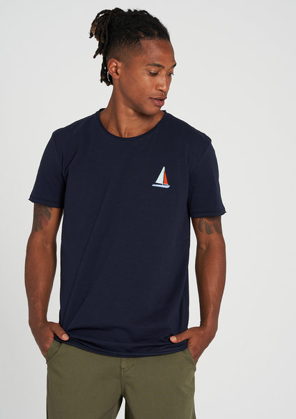 Herren T-shirt #Sailingboat Aus Baumwolle (Bio) | Casual T-shirt #Sailingbo günstig online kaufen