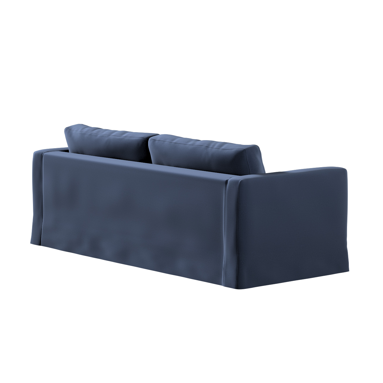 Bezug für Karlstad 3-Sitzer Sofa nicht ausklappbar, lang, dunkelblau, Bezug günstig online kaufen