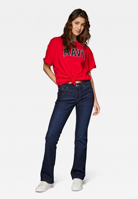 Mavi Rundhalsshirt MAVI PRINTED TEE Oversize T-Shirt Mit Mavi Print günstig online kaufen