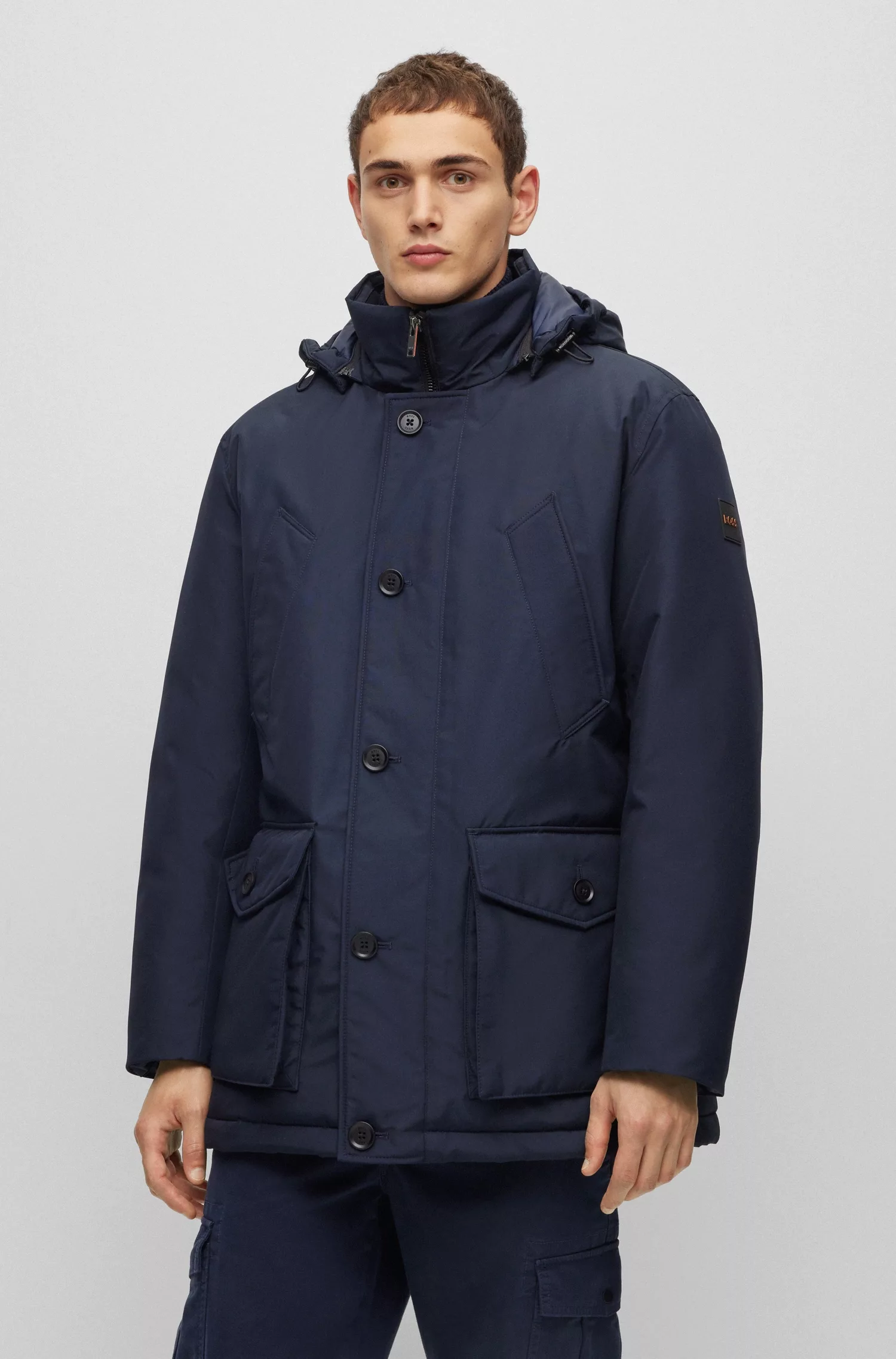 BOSS Osiass Jacke Navy - Größe 56 günstig online kaufen