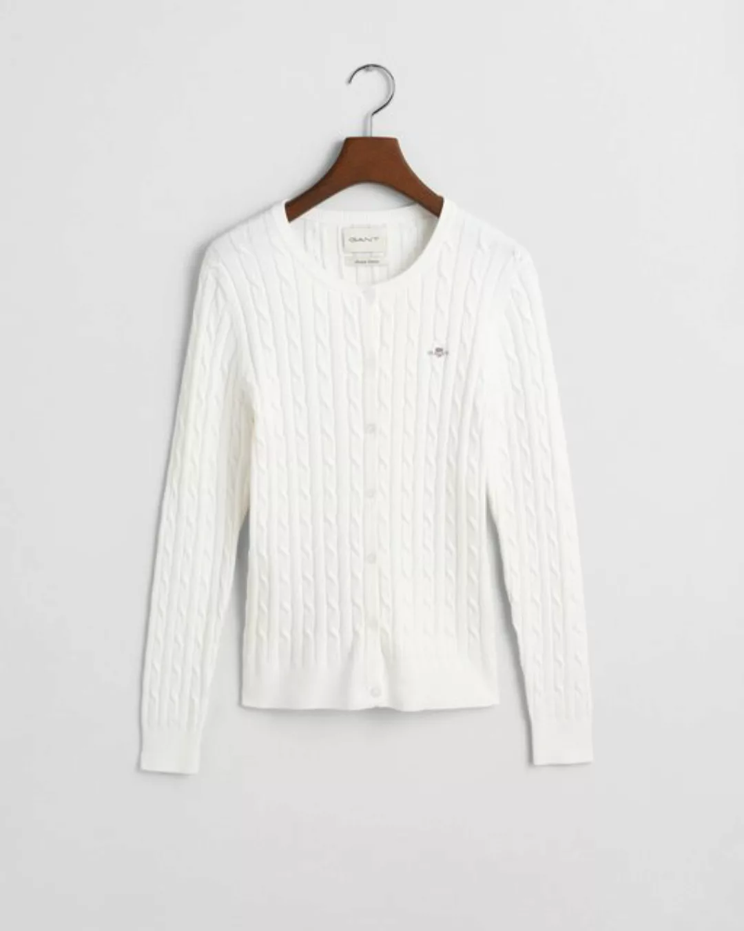 Gant T-Shirt STRETCH COTTON CABLE CARDIGAN günstig online kaufen